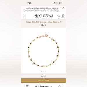 Gigi Clozeau Gold Bracelet